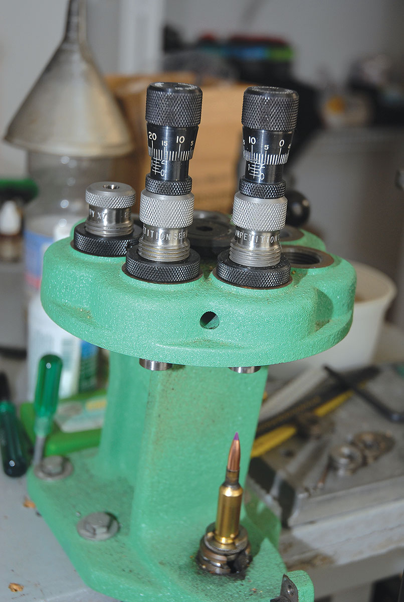 Redding competition dies were used to handload 22 BR ammunition.